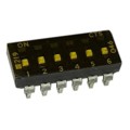 219-6LPSTJF - SWITCH SLIDE DIP SPST 100MA 20V