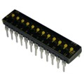 210-12LPST - SWITCH SLIDE DIP SPST 100MA 20V