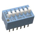 206-6ES - SWITCH SLIDE DIP SPST 50MA 24V