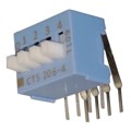 206-4RAES - SWITCH SLIDE DIP SPST 50MA 24V