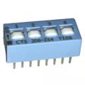 206-214S - SWITCH SLIDE DIP DPST 50MA 24V