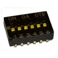 218-6LPSTJRF - SWITCH SLIDE DIP SPST 25MA 24V