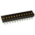 219-12MSTJF - SWITCH SLIDE DIP SPST 100MA 20V