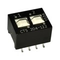 204-122S - SWITCH SLIDE DIP SPDT 50MA 24V