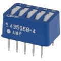 435668-4 - SWITCH ROCKER DIP SPST 60MA 5V