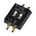 97C02SRT - SWITCH SLIDE DIP SPST 25MA 24V