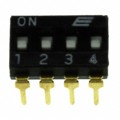 KAJ04SHGT - SWITCH SLIDE DIP SPST 25MA 24V