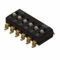KAJ06LGGT - SWITCH SLIDE DIP SPST 25MA 24V