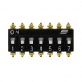 KAJ07LGGT - SWITCH SLIDE DIP SPST 25MA 24V