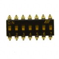 KAJ07TGGT - SWITCH SLIDE DIP SPST 25MA 24V