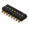 KAJ08LGGT - SWITCH SLIDE DIP SPST 25MA 24V