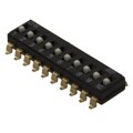 KAJ10LGGT - SWITCH SLIDE DIP SPST 25MA 24V