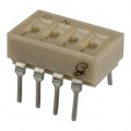 90B04S - SWITCH SLIDE DIP SPST 25MA 24V