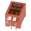 BP02YT - SWITCH SLIDE DIP SPST 100MA 5V