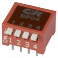 BP04KT - SWITCH SLIDE DIP SPST 100MA 5V