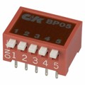 BP05YT - SWITCH SLIDE DIP SPST 100MA 5V