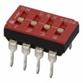 SD04H0K - SWITCH SLIDE DIP SPST 100MA 25V