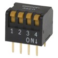 A6ER-4101 - SWITCH PIANO DIP SPST 25MA 24V
