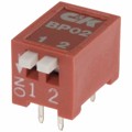 BP02YE - SWITCH SLIDE DIP SPST 100MA 5V