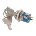KO130Z4A126 - SWITCH KEYLOCK 3POS SP3T 4A 125V