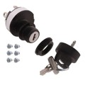 84830-07 - SWITCH KEYLOCK 3POS DPDT 20A 12V