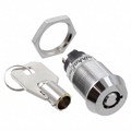 CKL12BTW01-011 - SWITCH KEYLOCK 2POS SPDT 3A 250V