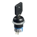 LK6HGB126M3 - SWITCH KEYLOCK 3POS DP3T 4A 125V