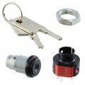 YF21132C803NQ - SWITCH KEYLOCK 2POS DPDT 4A 125V