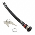 Y2001U2C8WCRQ - SWITCH KEYLOCK 3POS DP3T 4A 125V