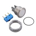 MSM22-NXCS10A-SNCCWTNF-AIRGB024-Q0000-S - MSM SERIES 22MM METAL LINE SWITC