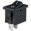 R1966ABLKBLKFF - SWITCH ROCKER SPST 15A 125V