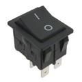 RBW2ABLKBLKFF0 - SWITCH ROCKER DPST 16A 125V