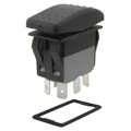 R726FB1-SXXXNBBNNX - SWITCH ROCKER DPDT 20A 125V