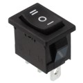 R1966HBLKBLKBF - SWITCH ROCKER SPDT 15A 125V