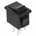 R1966ABLKBLKEPRED - SWITCH ROCKER SPST 15A 125V