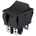 R5CBLKBLKEF0 - SWITCH ROCKER DPDT 20A 125V