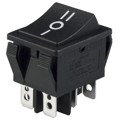 R5DBLKBLKCF0 - SWITCH ROCKER DPDT 15A 125V