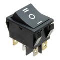 R5DBLKBLKBF0 - ILLUMINATED ROCKER SWITCH 22MM X