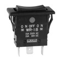 WR18AF - SWITCH ROCKER SPDT 15A 125V