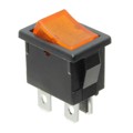 R1973BBLKYILEF3 - SWITCH ROCKER DPST 9A 125V