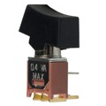 400MSP1R6BLKM6RE - SWITCH ROCKER SPDT 0.4VA 20V