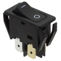 C1250APBB-086W - SWITCH ROCKER DPST 16A 250V