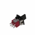 300DP6R7BLKM3QEBLK - SWITCH ROCKER SP3T 5A 120V