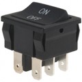 D201J12S215DQA - SWITCH ROCKER DPDT 4A 125V