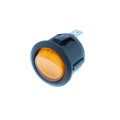 RA1-1A-DC-2-AL - ROUND ROCKER SP OFF-ON LED DC