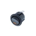 RA3-1A-DC-2-AL - ROUND ROCKER SPST AMBER LED DC