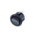 RA2-1A-DC-2-GL - ROUND ROCKER SPST GREEN LED DC