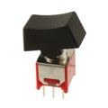 400MDP1R1BLKM2QE - SWITCH ROCKER DPDT 3A 120V