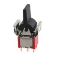 300DP4R8BLKM1QE - SWITCH ROCKER DPDT 5A 120V