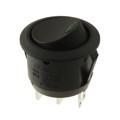 RR3112LBLKBLKGRNEF3 - SWITCH ROCKER SPST 16A 125V